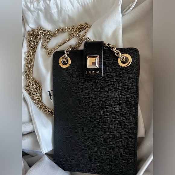 ⭐️FURLA mini crossbody Luxury Bag Like New Genuine Leather,DustBag & Bag ⭐️ - Picture 10 of 17